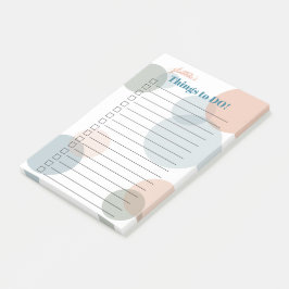 Liste der Namen von Bridesmaid - farbige Confetti- Post-it Klebezettel