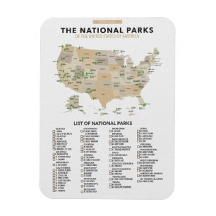 Liste der Nationalparks in den Vereinigten Staaten Magnet