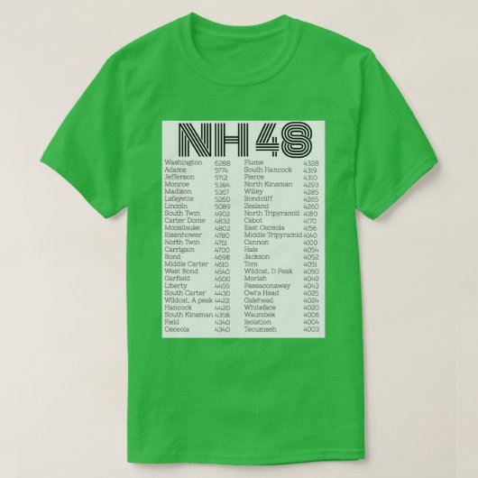 Liste der NH-48-4000-Fuhrer T-Shirt (Design vorne)