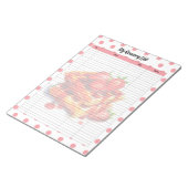 Liste der niedlichen Erdbeeren-Leckereien Notizblock (angewinkelt)