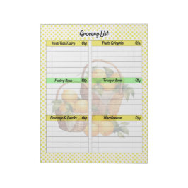 Liste der niedlichen Lemon-Kuchen Notizblock