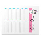 Liste der niedlichen Stammkatzenkatze Notizblock (Vorderseite)