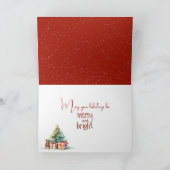 Liste der niedlichen Weihnachtsmäuse Karte (Innenseite)