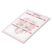 Liste der niedlichen Zuckerkulturen Notizblock (angewinkelt)