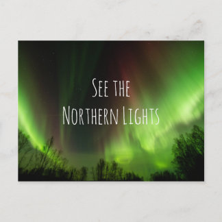 Liste der nördlichen Lichter mit Inspiration Postkarte