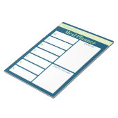 Liste der personalisierten Blumenkochplatten Notizblock (angewinkelt)