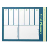 Liste der personalisierten Blumenkochplatten Notizblock (Vorderseite)