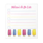 Liste der personalisierten doppelten Pop Notizblock (Vorderseite)