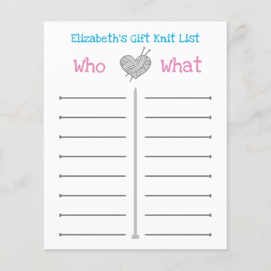 Liste der personalisierten Geschenkgutscheine für  (Vorderseite)