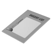 Liste der Platter-Lebensmittelgeschäfte Notizblock (angewinkelt)