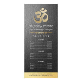 Liste der Preise für das Symbol YOGA Instructor Werbekarte