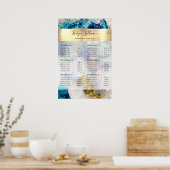 Liste der Preise für Glitzer von Blaugold Poster (Küche)