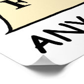 Liste der Regeln des Choir Director Poster (Ecke)