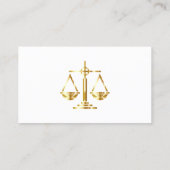 Liste der Richter Gold Anwalt Visitenkarte (Rückseite)