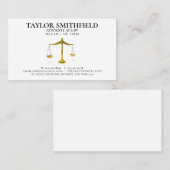 Liste der Richter Gold Anwalt Visitenkarte (Vorne/Hinten)