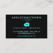 Liste der Seifeninhaltsstoffe Visitenkarte (Rückseite)