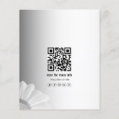 Liste der unscharfen grauen Hintergrundinformation Flyer (Hinten)