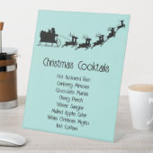 Liste der Weihnachtscocktails Sockelschild (In Situ)