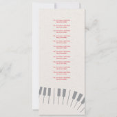 Liste der wichtigsten Titel des Programms "Grand P Einladung (Rückseite)