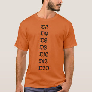 Liste der Würfel T-Shirt