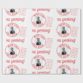 Liste des Weihnachtsmanns Geschenkpapier (Flach)