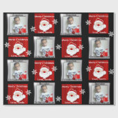 Liste des Weihnachtsmanns mit Foto Geschenkpapier (Flach)