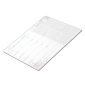 Liste für Familienmahlzeiten und Einkäufe Notizblock (angewinkelt)