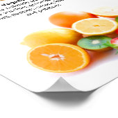 Liste glutenfreier Lebensmittel Poster (Ecke)