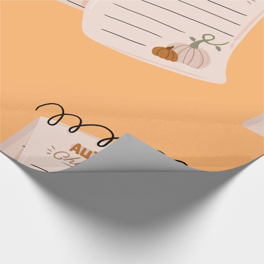 Liste Herbstcheckliste Geschenkpapier