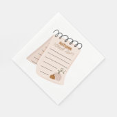 Liste Herbstcheckliste Serviette (Ecke)