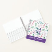 LISTE Hübscher botanischer Blüten Notizblock (Innenseite)