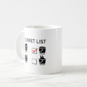 Liste meiner Schaufeln Kaffeetasse (Vorderseite Links)