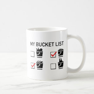 Liste meiner Schaufeln Kaffeetasse