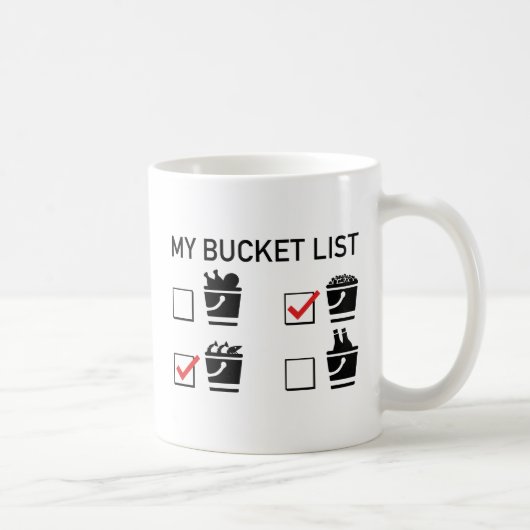 Liste meiner Schaufeln Kaffeetasse (Rechts)