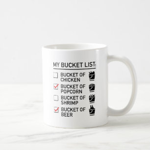 Liste meiner Schaufeln Kaffeetasse