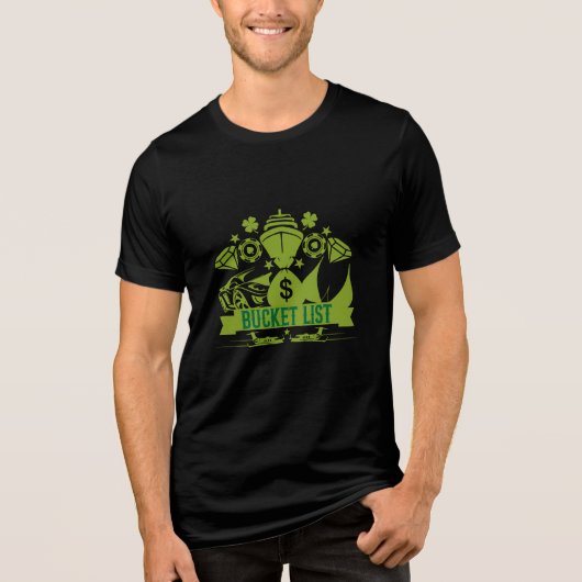 Liste meiner Schaufeln Tri-Blend Shirt (Vorderseite)