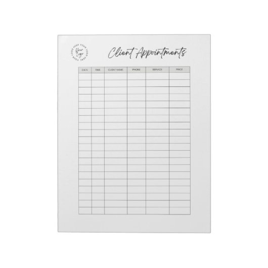 Liste Minimalistisch Notizblock (Rotiert)