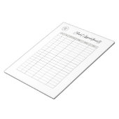 Liste Minimalistisch Notizblock (angewinkelt)