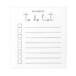 Liste Minimalistisch zu tun Notizblock