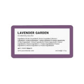 Liste Minimalistischer Farbzuweisungen hinzufügen Adressaufkleber (Vorne)