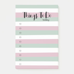 Liste mit einfachen Funktionen Post-it Klebezettel