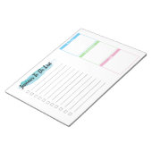 Liste "personalisiert zu tun" - Felder abbrechen Notizblock (angewinkelt)