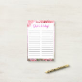 LISTE: POST-IT KLEBEZETTEL (Auf Schreibtisch)