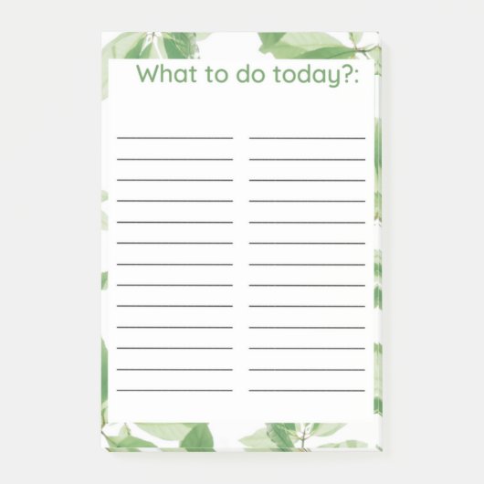 LISTE: POST-IT KLEBEZETTEL (Vorderseite)