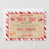 Liste Santa Offiziell Nice Einladung (Vorderseite)