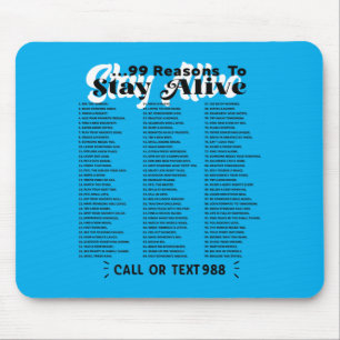 Liste von 99 Gründen, am Leben zu bleiben - Psychi Mousepad