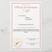 Liste von Santa Nice (Vorderseite)