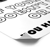 Listen Ladys Funny Hunting Poster (Ecke)