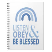 Listen Obey and Be Blessed  Notizblock (Vorderseite)
