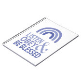 Listen Obey and Be Blessed Notizblock (Linke Seite)